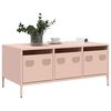 vidaXL Coffee Table Pink 101.5x50x43.5 cm Cold-rolled Steel
