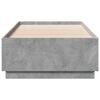 vidaXL Bed Frame without Mattress Concrete Grey 100x200 cm