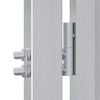 vidaXL Garden Gate with Lock Silver 100 x 75 cm Stainless Steel