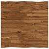 vidaXL Live Edge Table Top 80 x 80 x 3.2 cm Square Solid Acacia Wood