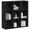 vidaXL Book Cabinet Black Oak 98x29x97.5 cm Engineered Wood