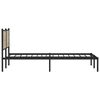 vidaXL Metal Bed Frame without Mattress Sonoma Oak 160x200 cm