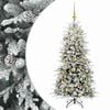 vidaXL Artificial Hinged Christmas Tree 120 cm 150 LEDs Warm White