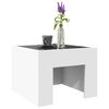 vidaXL Coffee Table with Infinity LED White 40x40x30 cm