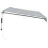 vidaXL Automatic Retractable Awning Anthracite&White 350x250 cm