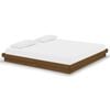 vidaXL Bed Frame without Mattress Honey Brown Solid Wood 200x200 cm