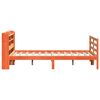 vidaXL Bed Frame without Mattress Wax Brown 140x190 cm Solid Wood Pine