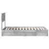 vidaXL Storage Bed Concrete Grey 90 x 200 cm Engineered Wood