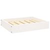 vidaXL Dog Bed White 51.5x44x9 cm Solid Wood Pine