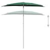 vidaXL Garden Half Parasol with Pole 180x90 cm Green