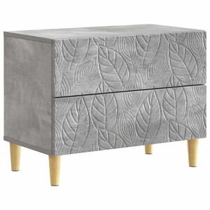 vidaXL Bedside Table Concrete Grey 62 x 34.5 x 48 cm Engineered Wood