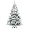vidaXL Artificial Christmas Tree with 300 LEDs Green 210 cm PE and PVC
