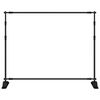 vidaXL Backdrop Stand Black 254x243 cm Steel