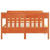 vidaXL Bed Frame without Mattress Wax Brown 160x200 cm Solid Wood Pine