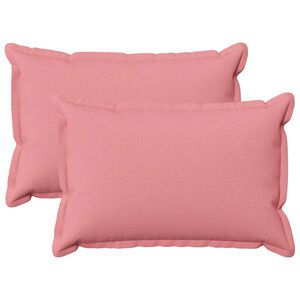 vidaXL Cushion Cover 2 pcs HOUTEN Pink 40 x 60 cm Faux Linen