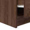 vidaXL Coffee Table with Drawers Brown Oak 70.5x70x40 cm