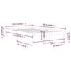 vidaXL Bed Frame without Mattress White Solid Wood Pine 120x200cm