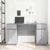 vidaXL Desk with Drawer Grey sonoma 140 x 49 x 76 cm Engineered wood
