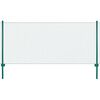 vidaXL Wire Mesh Fence with Posts Steel 25x1 m Green