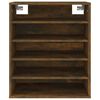 vidaXL Shoe Cabinet Smoked Oak 60x35x70 cm Engineered Wood