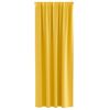 vidaXL Blackout Curtains with Rings 2 pcs Mustard Yellow 245 x 140 cm