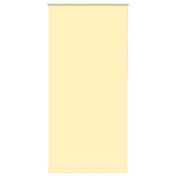 vidaXL Roller Blind Blackout Yellow 100x210 cm Fabric Width 95.7 cm Polyester