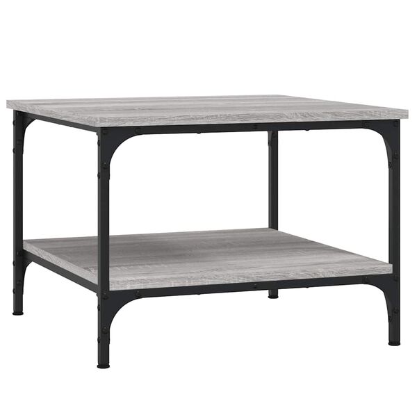 vidaXL Coffee Table Grey Sonoma 55x55x40 cm Engineered Wood
