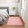 vidaXL Faux Rabbit Fur Rug Olite Pink 60 x 110 cm Polyester
