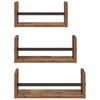 vidaXL Wall Shelf Set 3 pcs Old Wood 40 x 16 x 14 cm Engineered Wood
