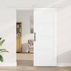 vidaXL Sliding Door White 83 x 211 cm Solid Pine Wood