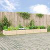 vidaXL Planter Ivory 480 x 100 x 45 cm Galvanised Steel