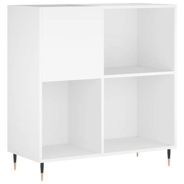 vidaXL Record Cabinet White 84.5x38x89 cm Engineered Wood