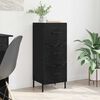 vidaXL Sideboard Black oak 34 x 34.5 x 90 cm Engineered wood