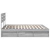 vidaXL Bed Frame Grey Sonoma 200 x 200 cm Solid Pine Wood