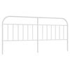 vidaXL Metal Replace Headboard White 193 cm