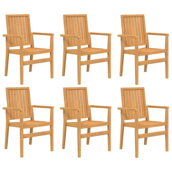 vidaXL 7 Piece Garden Dining Set Solid Wood Teak