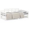 vidaXL Pull-out Day Bed without Mattress White Solid Wood Pine 2x cm