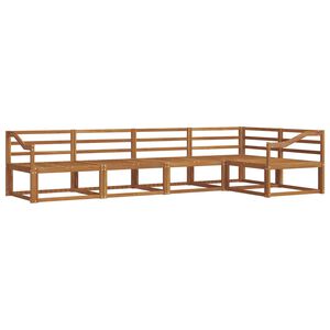 vidaXL Outdoor Sofa Set 5 pcs Natural Solid Acacia Wood