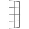 vidaXL Sliding Door with Hardware Set 90x205 cm ESG Glass&Aluminium