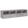 vidaXL TV Wall Cabinets 2 pcs Grey Sonoma 60x30x30 cm Engineered Wood