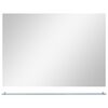 vidaXL Wall Mirror with Shelf 80x60 cm Tempered Glass