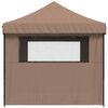 vidaXL Party Tent Folding Brown 279 x 410 x 315 cm Oxford Fabric