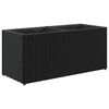 vidaXL Garden Planter with 2 Pots Black 72x30x32 cm Poly Rattan