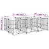 vidaXL Outdoor Dog Kennel Steel 5.63 m&sup2;