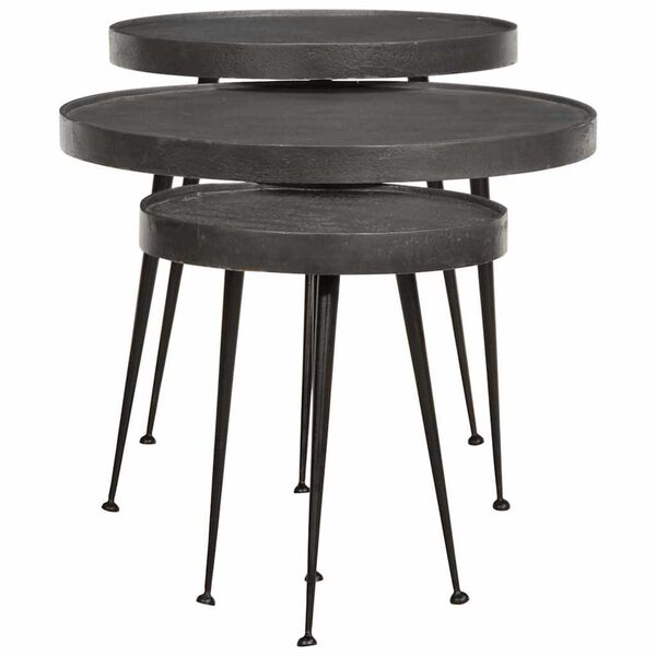 vidaXL Coffee Table&nbsp;3 pcs Black Engineered Wood