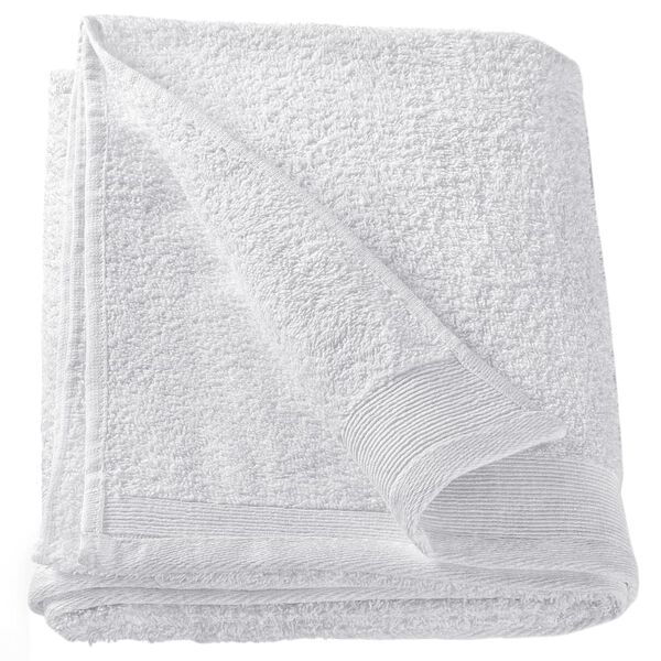 vidaXL 12 Piece Towel Set Cotton 450 gsm White
