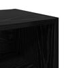 vidaXL Bed Cabinet Black Oak 40 x 30 x 50 cm Engineered Wood