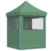 vidaXL Foldable Party Tent Pop-Up with 4 Sidewalls Green