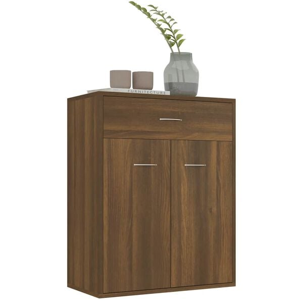 vidaXL Sideboard Brown Oak 60x30x75 cm Engineered Wood