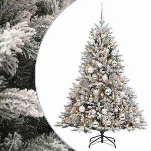 vidaXL Artificial Christmas Tree with Bauble 120 cm 150 LEDs